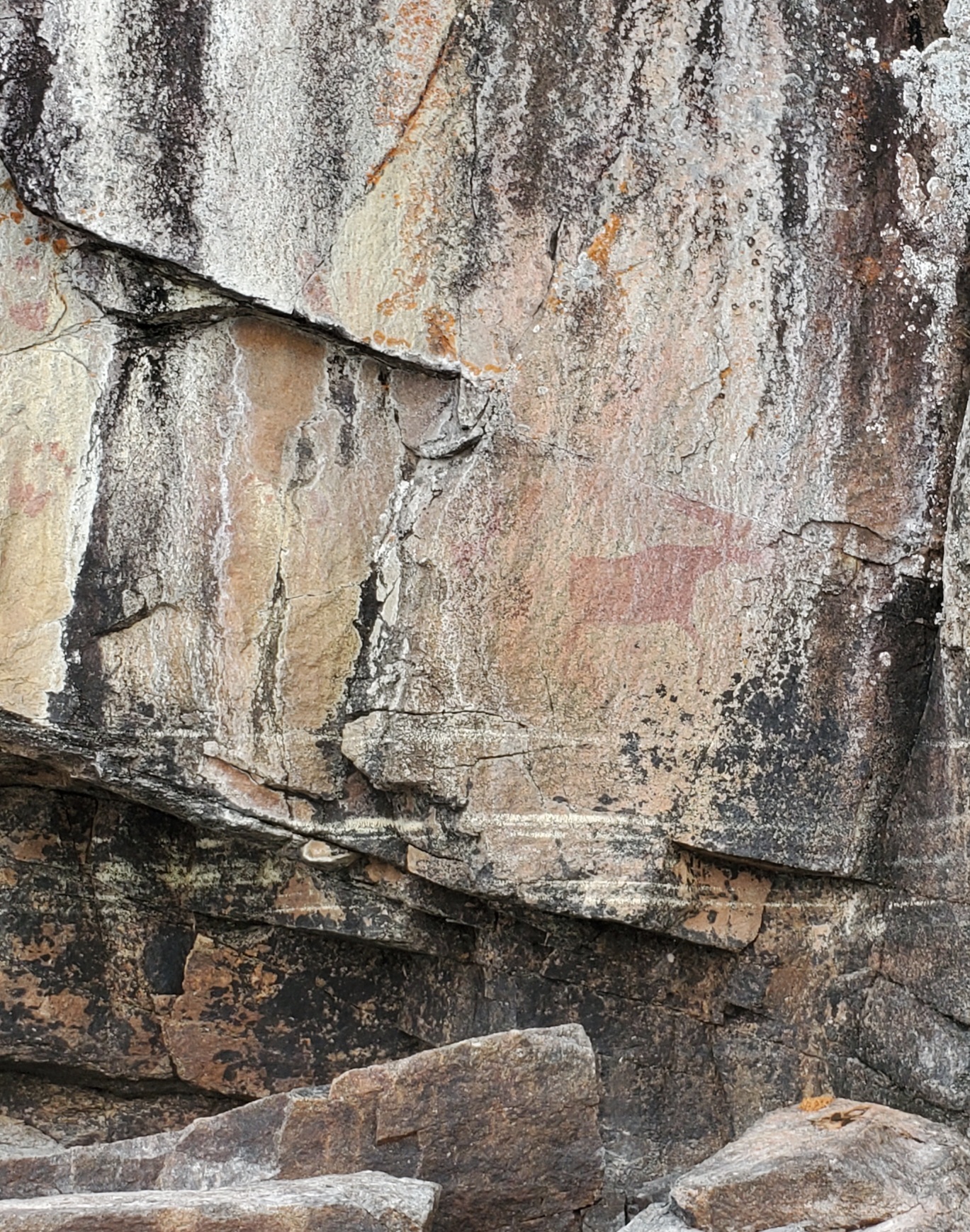 Pictographs on lac la croix Pictographs on lac la croix